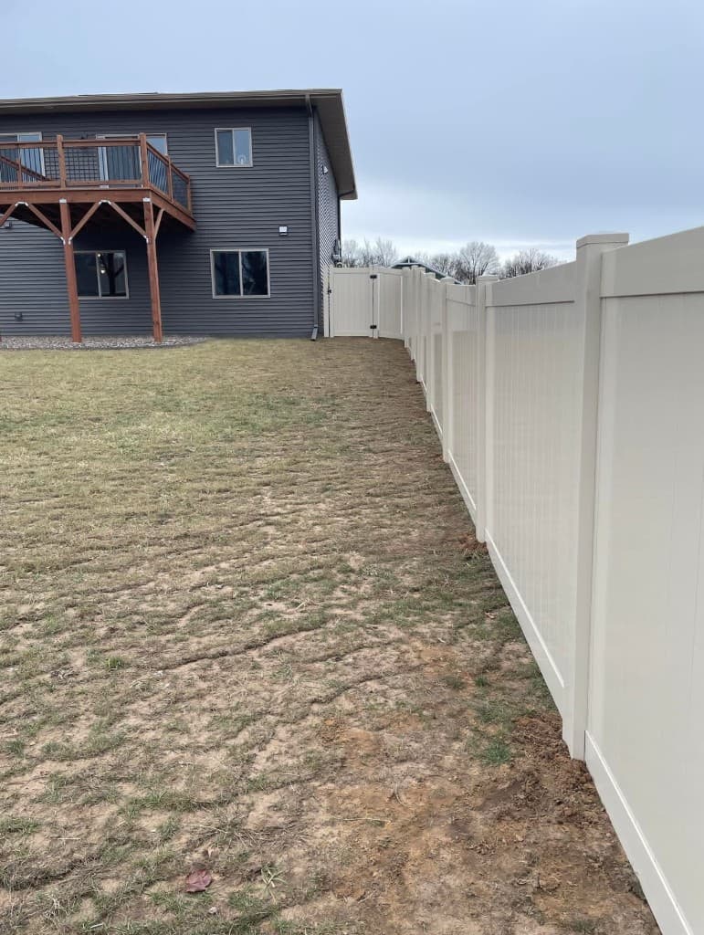 New fence that increases home value